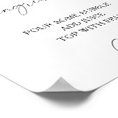 水彩オレンジとレモン - サングリア バー ポスター (角)