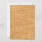 水彩オレンジのトンボラ　秋のリース　ブライダルシャワー　ティー 招待状 (裏面)