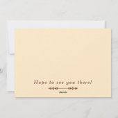 水彩オレンジの秋の家族会のグリーティングカード シーズンカード (裏面)