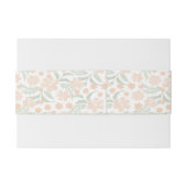 水彩オレンジの花柄 招待状ベリーバンド (裏面例)