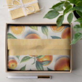 水彩オレンジの葉のウェディング 薄葉紙 (ギフト)