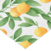 水彩オレンジまたはミカンのパターン テーブルクロス (アングル)