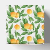 水彩オレンジまたはミカンのパターン フェイバーボックス (上部)