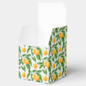 水彩オレンジまたはミカンのパターン フェイバーボックス (オープン)