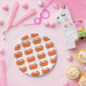 水彩オレンジカニ魚介類 ペーパープレート (パーティー)