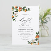 水彩オレンジクラフトブライダルシャワー 招待状 (スタンド正面)