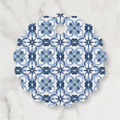 水彩オレンジグラジイタリアンーメッセージカード フェイバータグ (裏面)