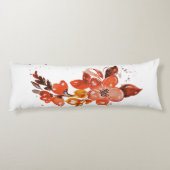 水彩オレンジフラワーコンパクト鏡 ボディピロー (裏面)