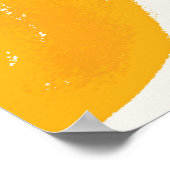 水彩オレンジフルーツハンド絵を描イラストレーション ポスター (角)