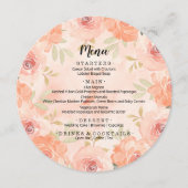 水彩オレンジフローラ丸 メニュー (正面)