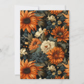 水彩オレンジブラウン紅葉スイーツ16 サンキューカード (裏面)