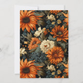 水彩オレンジブラウン紅葉スイーツ16 招待状 (裏面)