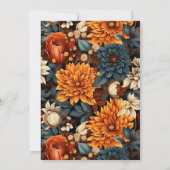 水彩オレンジブラウン紅葉スイーツ16 招待状 (裏面)