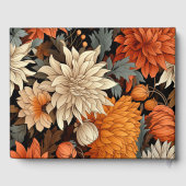 水彩オレンジブラウン紅葉結婚ズ ゲストブック (裏面)