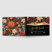 水彩オレンジブラウン紅葉結婚ズ ゲストブック (全面)