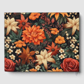 水彩オレンジブラウン紅葉結婚ズ ゲストブック (裏面)