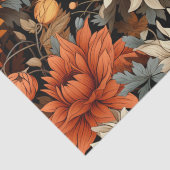 水彩オレンジブラウン紅葉誕生日 薄葉紙 (詳細)