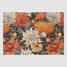 水彩オレンジブラウン紅葉誕生日 薄葉紙