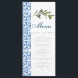 水彩オレンジブルーのタイル地中海オリーブ メニュー<br><div class="desc">オリーブ水色オレンジブルーのタイル地中海の詳細</div>