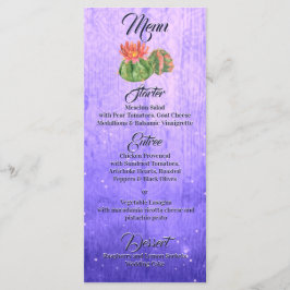 水彩オレンジ咲きサボテン紫 メニュー