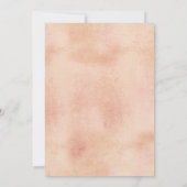 水彩オレンジ小さなかわいこちゃん赤ちゃんシャワー 招待状 (裏面)