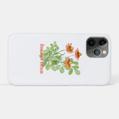 水彩オレンジ色の花 Case-Mate iPhoneケース (裏面(横))