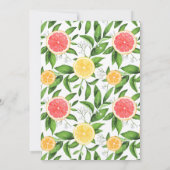 水彩オレンジ・グレープフルーツブライダルシャワー 招待状 (裏面)