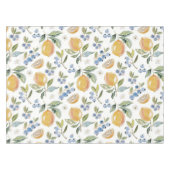 水彩オレンジ & ブルーベリー パターン テーブルクロス (正面(横))