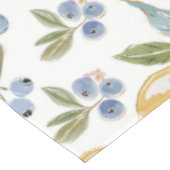 水彩オレンジ & ブルーベリー パターン テーブルクロス (アングル)