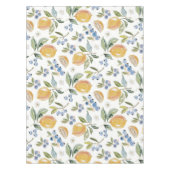 水彩オレンジ & ブルーベリー パターン テーブルクロス (正面)