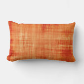 水彩オレンジ ランバークッション (正面)