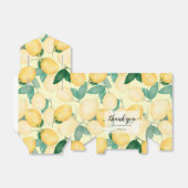 水彩オレンジ レモン フェイバーボックス (折り畳みなし)