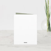 水彩オレン鮮やかジと紫の野花 サンキューカード (裏面)