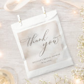 水彩オンクラウド9ブライダルシャワー フェイバーバッグ (クリップ留めされた状態)