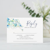 水彩オーキッドフラワー レスポンスカード (スタンド正面)