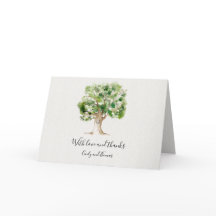 水彩オークの木ありがとう