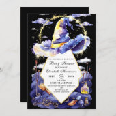 水彩オーダーメイドウィザードハットベビーシャワー 招待状 (正面/裏面)