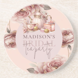 水彩オーダーメイド ブライダル ハイティー シャワー コースター