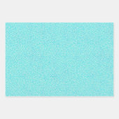 水彩オーナメントアクアスノー水玉模様 ラッピングペーパーシート (正面3)