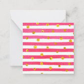 水彩オーナメントクリスマスプレゼント囲いカード ノートカード (裏面)