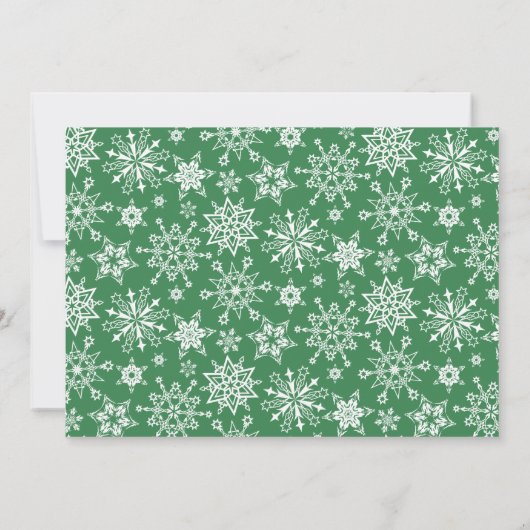 水彩オーナメントクリスマスホリデーパーティー 招待状 (裏面)