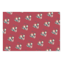 水彩オーナメントクリスマス