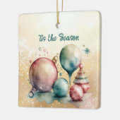 「水彩オーナメント」 セラミックオーナメント (左)