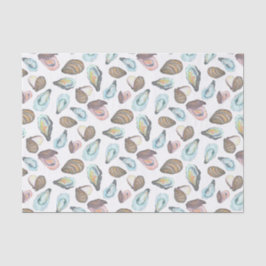 水彩オyster 海岸 海辺 薄葉紙