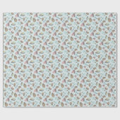 水彩オyster 海岸 海 ラッピングペーパー (フラット)