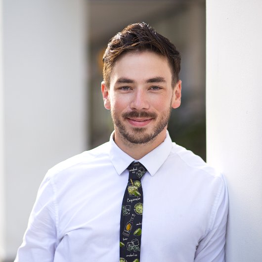 水彩カイピリニャカクテルブラックギフトネックタイ ネクタイ