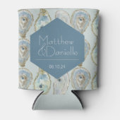 水彩カキ結婚式の引き出物ドリンクハガー 缶クーラー (正面)