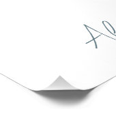 水彩カキ – カスタマイズ可能な垂直デザイン ポスター (コーナー)