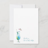 水彩カクテルありがとう文房具カード ノートカード (正面)