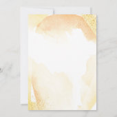 水彩カクテルイエローリタイアメント招待状 招待状 (裏面)